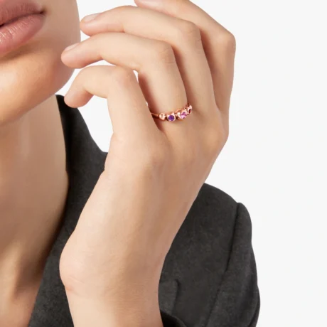 DAC3006_BOLLI_ZRI9R_100_Dodo_bollicine-ring-9k-rose-gold-pink-sapphires-rubies-amethysts